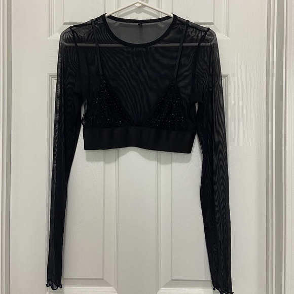 Urban Outfitters // Out From Under Mesh Bra Top // Size S - Picture 5 of 13